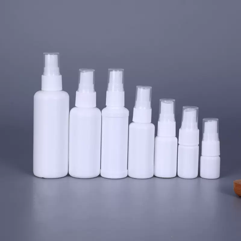 PE喷雾瓶批发 30 60 100ml毫升塑料侧喷瓶 酒精化妆品水小喷壶