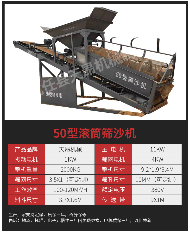 滚筒筛沙机