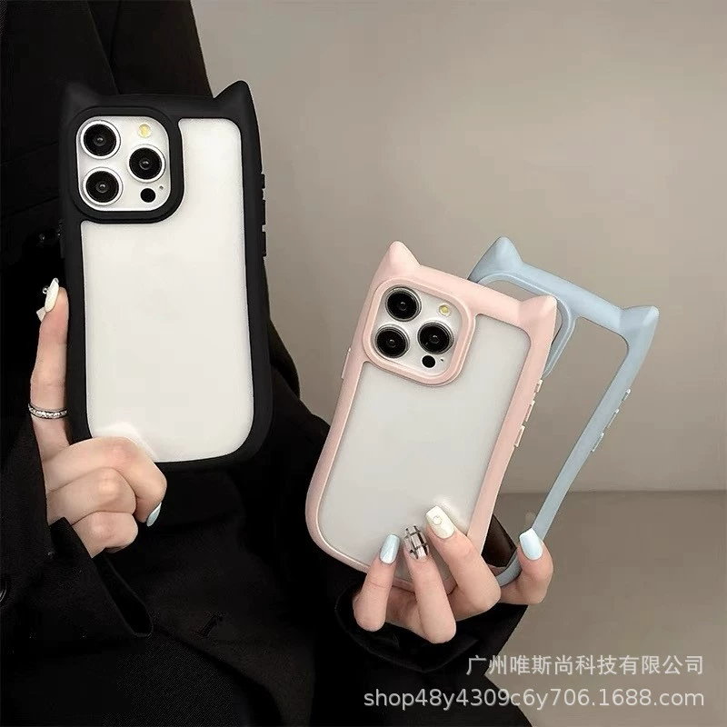 Apple, совместимый чехол для телефона, акриловый милый бренд, iPhone 14, интернет-звезда