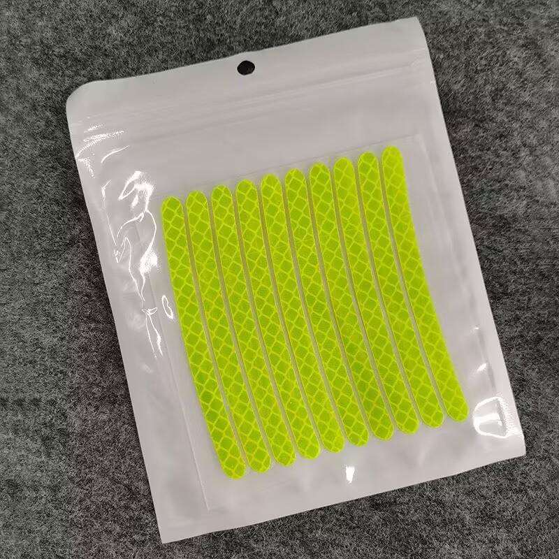 Wheel hub reflective stickers (green) 20 pieces