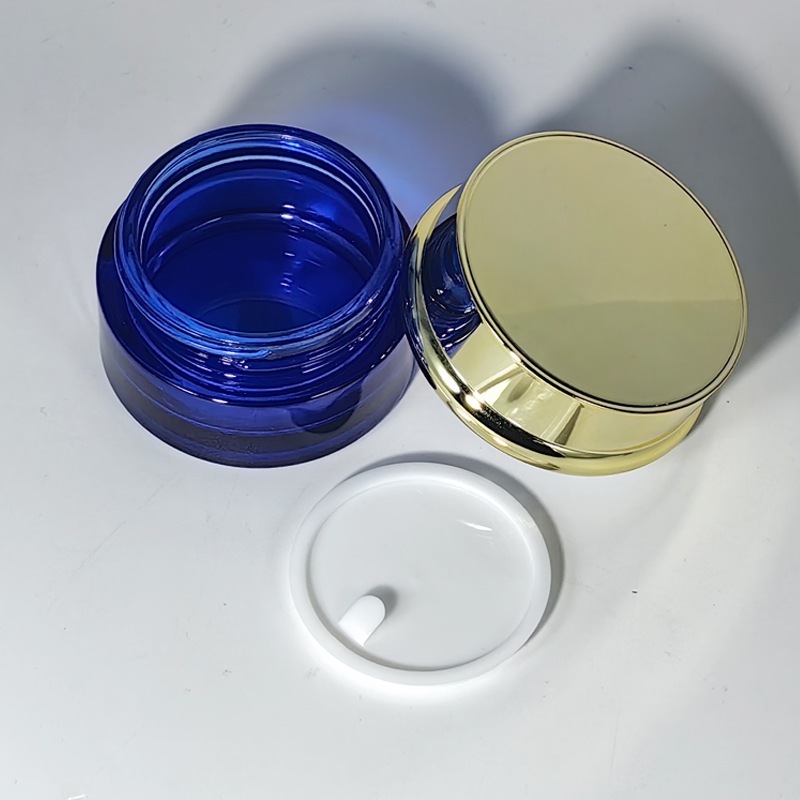 在庫あり ライポニ 100ml 直円ガラスセットボトル 30g 厚底クリームボトル プッシュ式ローション分注ボトル|undefined