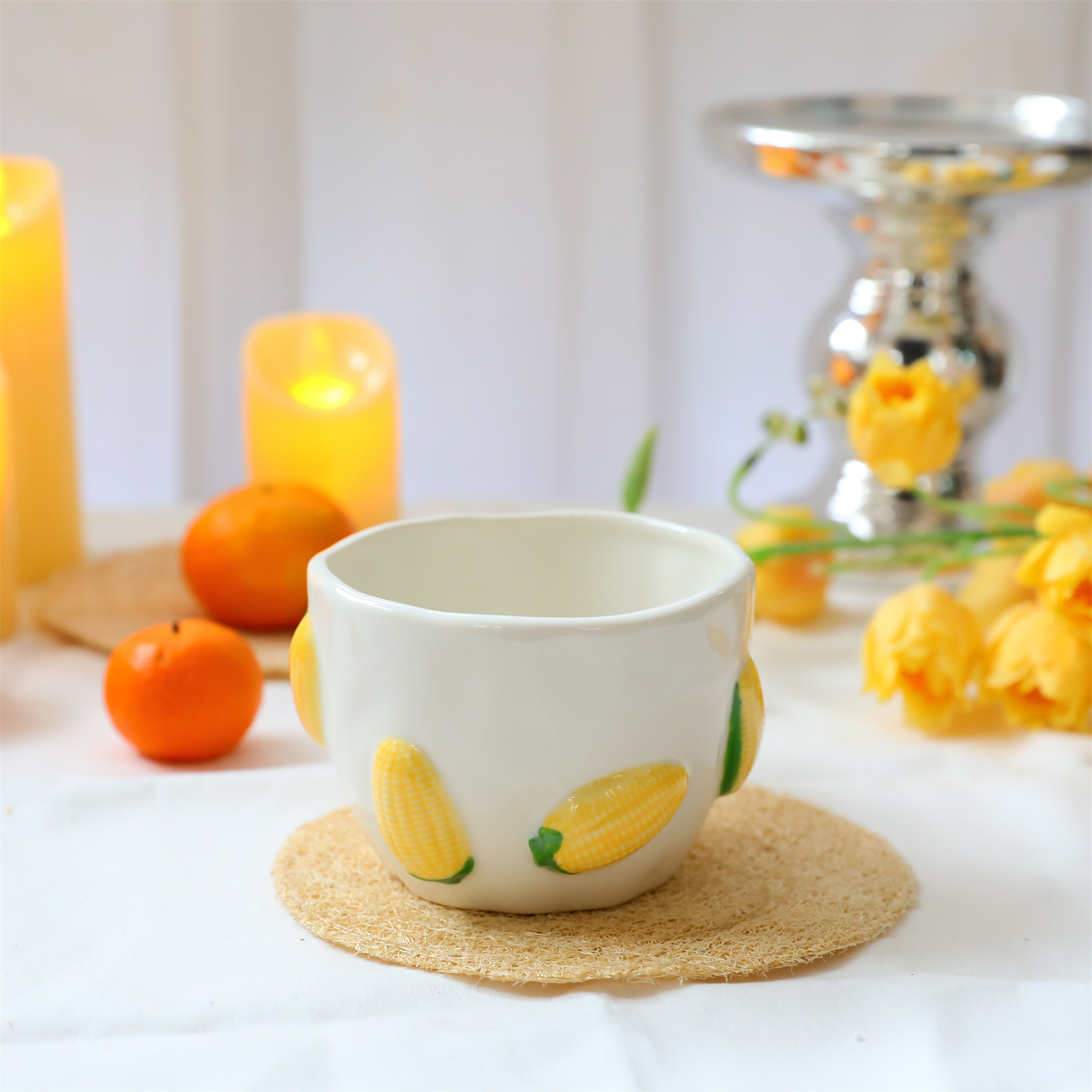 780g Weight Mug Kitchen and drinking utensils 1 Piece Quantity Banquet, Party Occasion ceramics Material Cherry Pattern Casual, Elegant, Cute Style Casual Elegant Cute Cherry Ceramics Mug 1 Piece 21