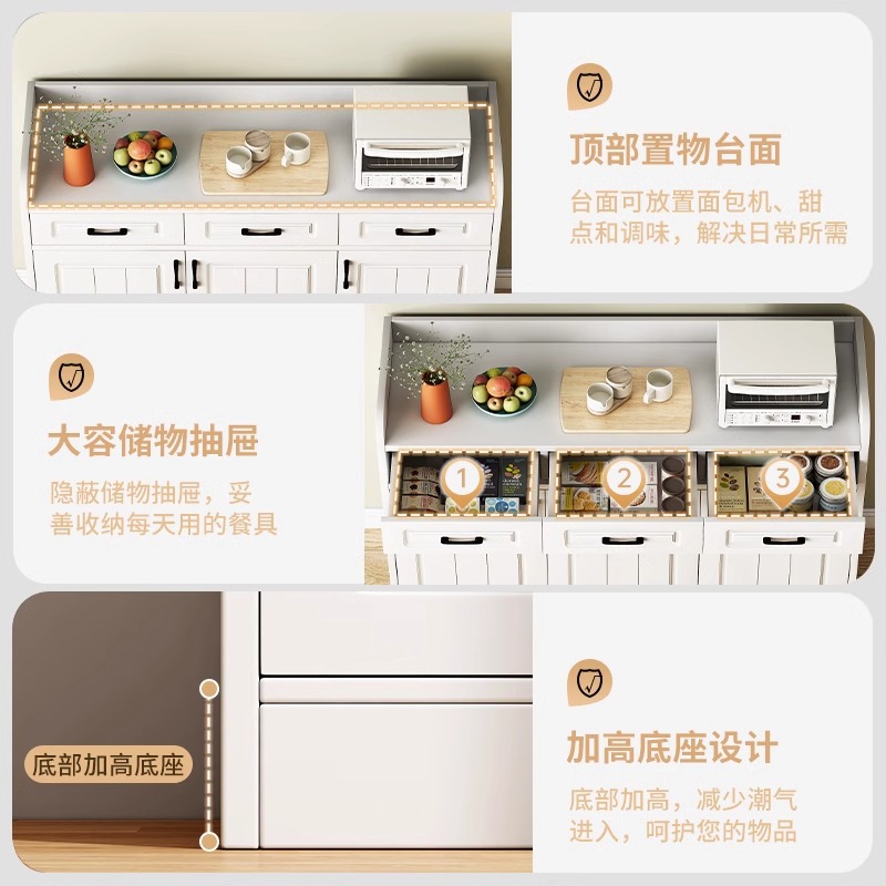 Armario aparador de estilo europeo gabinete de pared gabinete de almacenamiento de cocina en casa sala de estar simple té gabinete armario gabinete de almacenamiento