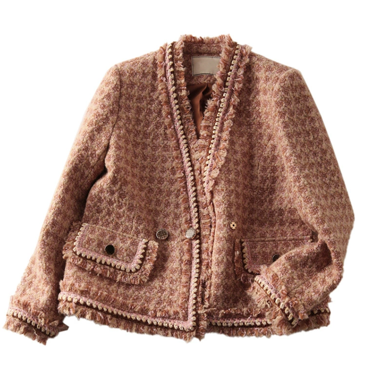 Демисезонная сексуальная куртка, стиль Chanel, французский стиль, стиль высокого качества