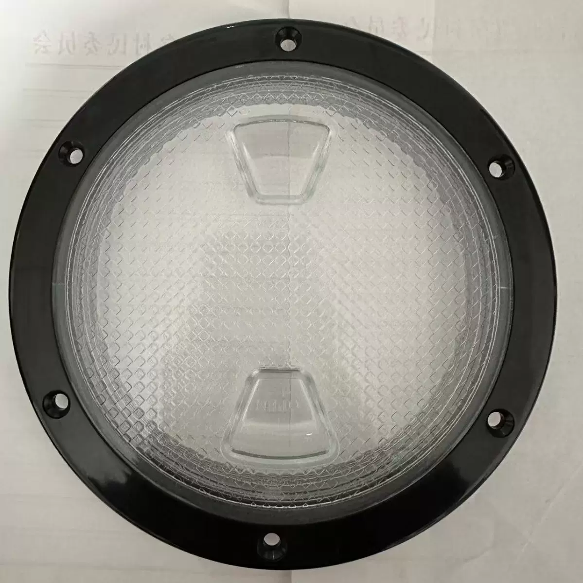 跨境透明甲板盘带纹路4/6/7/8英寸舱盖圆形舱盖游艇船舶船用配件