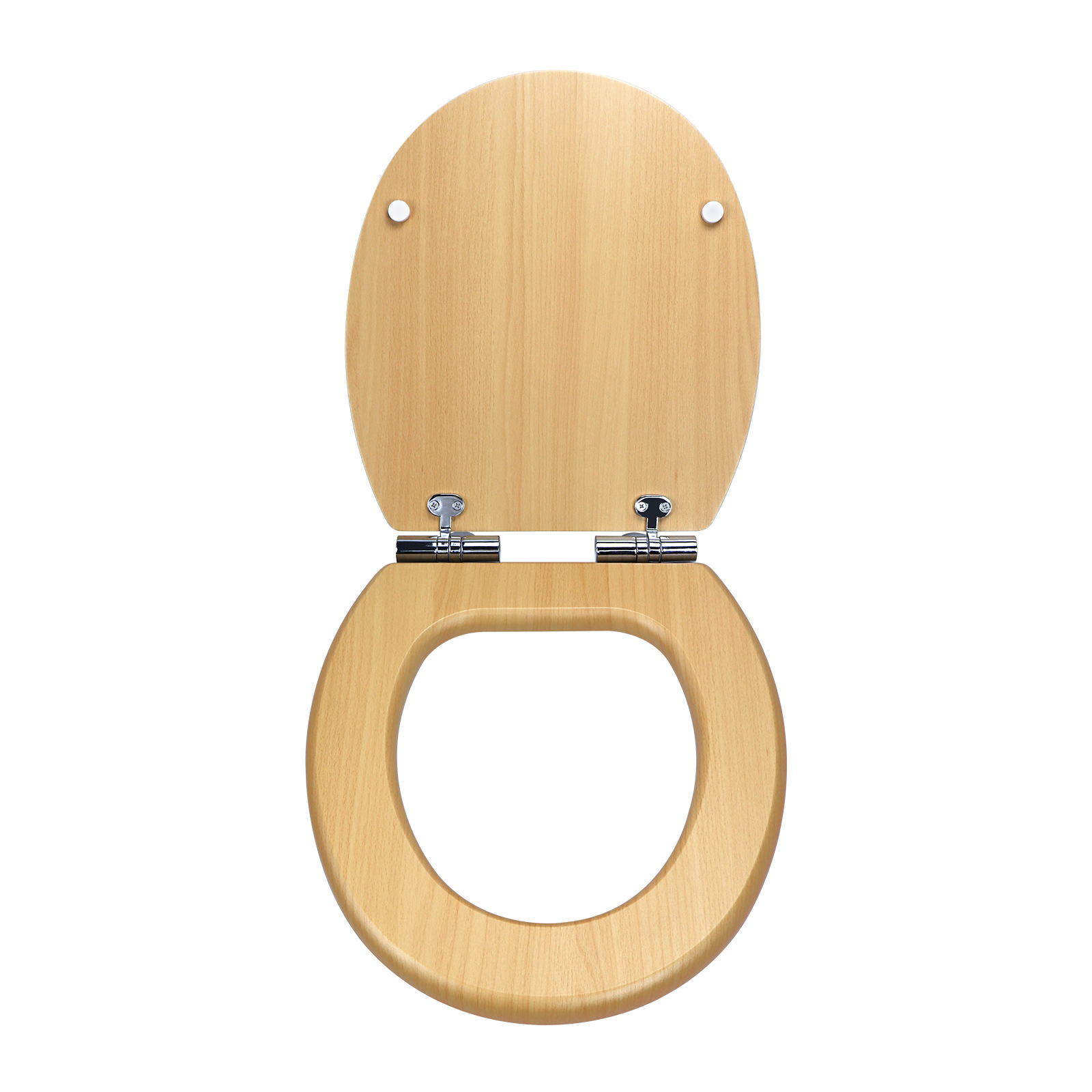 Fábrica directa de 17 pulgadas tablero de densidad madera MDF cubierta de inodoro cinta de PVC piel ligera cinta de madera de hayaca caer lentamente