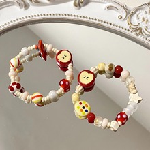 【苹果派】夏季多巴胺苹果手串手链女小众设计高级感可爱手饰品