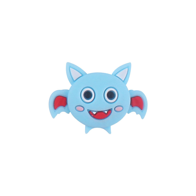 Nuevo bebé de dibujos animados animal murciélago mordedor cuentas creativas DIY bebé chupete cadena molar accesorios de silicona