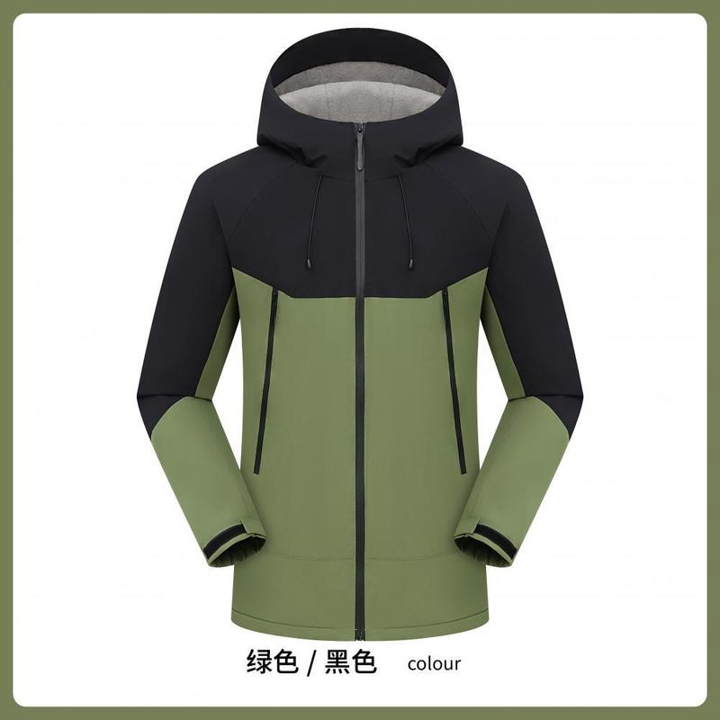 爆款加绒加厚冲锋衣定制logo外套软壳工作服冲锋衣登山服印字刺绣|undefined