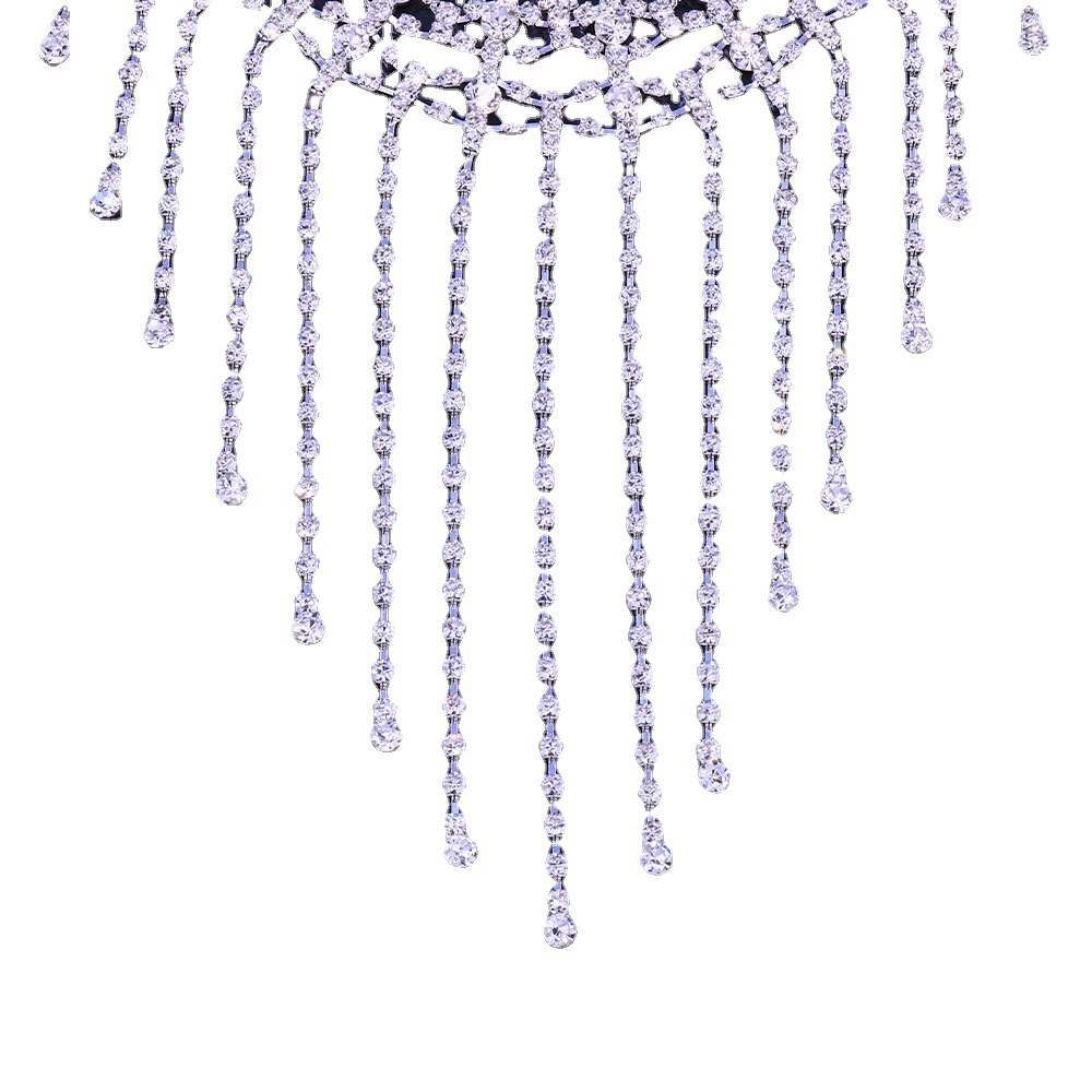 Europa y América transfronteriza garra cadena rhinestone máscara personalizada mascarada máscara de la borla de Halloween facial máscara de la joyería