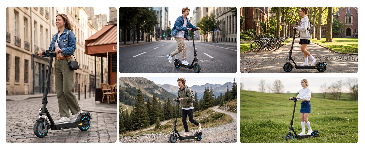 Electric Scooter for Adults, Foldable 10inch Model, Ultra-Light Lithium Battery Mobility Scooter, Small Mini Foldable Electric Vehicle