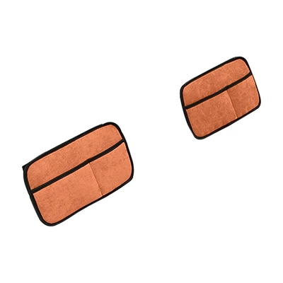 Travel Bed, Suv Back Seat, Vehicle-mounted inflatable bed - 2-special-storage-pocket-baffles-for-car-beds-brown-orange