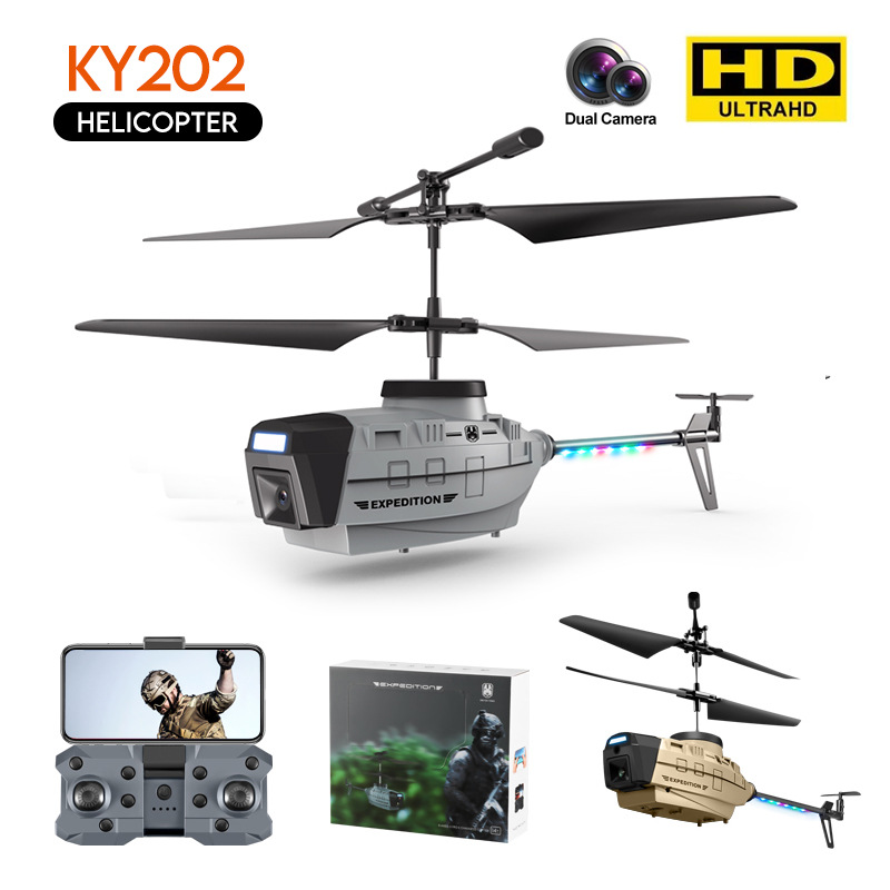 Black Bee UAV helicopter aerial photography 4K dual camera obstacle avoidance fixed height remote control aircraft cross-border KY202C128