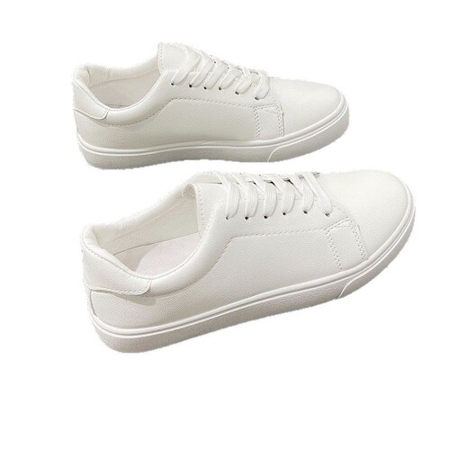 Women's Winter/Summer 2025 Fashionable Casual Sneakers with Thick Sole Design, Comfortable and Versatile White Shoes