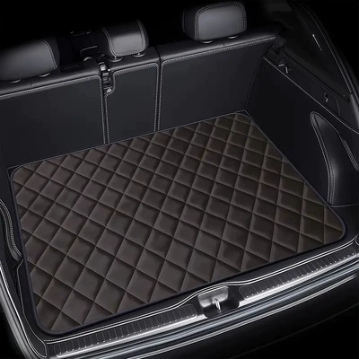Trunk Mat, Avtomobil döşəmə paspasları - zy-simple-checkered-trunk-5-75100cm-crystal-velvet