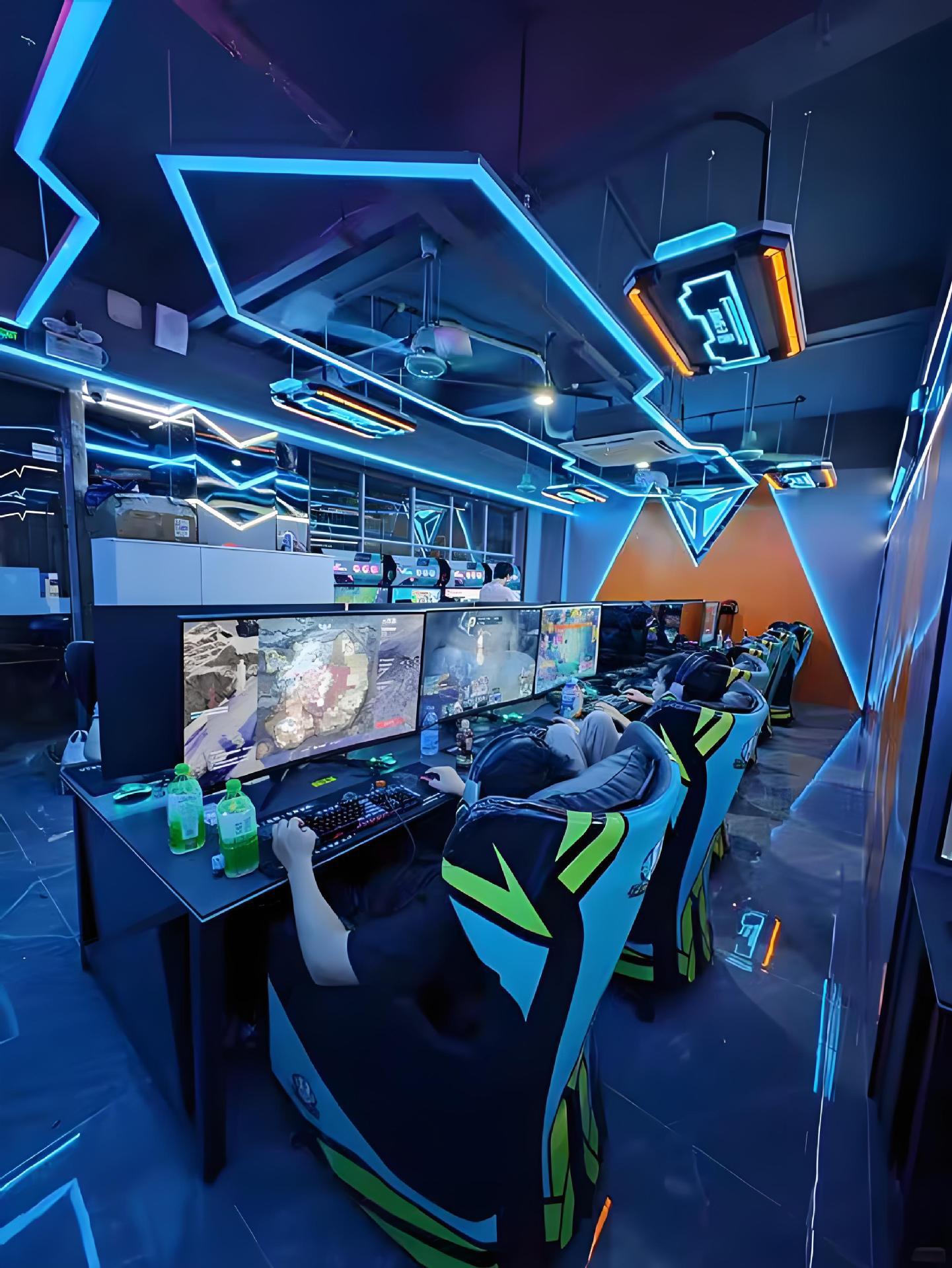 Módulo de modelado de iluminación de café en línea Iluminación de atmósfera Juegos de la ciudad Sala de juegos Lámpara de forma especial KTV Lámpara decorativa de atmósfera personalizada