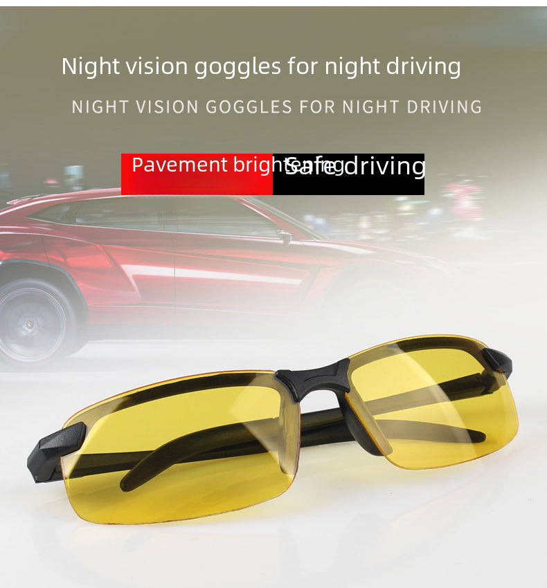 3043 nakts redzamības saulesbrilles vīriešu saulesbrilles ar ultravioleto starojumu, dienas un nakts divējāda pielietojuma makšķerēšanas un braukšanas brilles_voghion.com