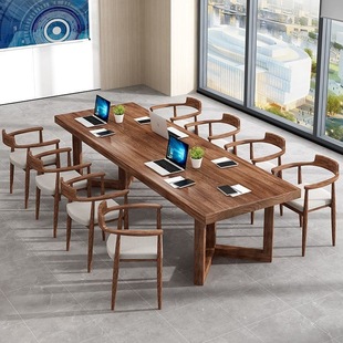 New Chinese-style Okan Whole Solid Wood Tablet Home Living Room Tea-making Zen Boss Office Conference Table Desk