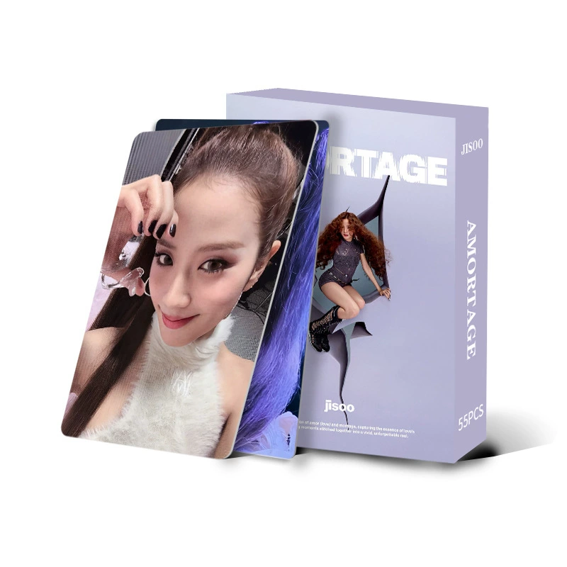 55 Первый мини-альбом Джису AMORTAGE LOMO card Ким Джису BLACKPINK маленькие карточки