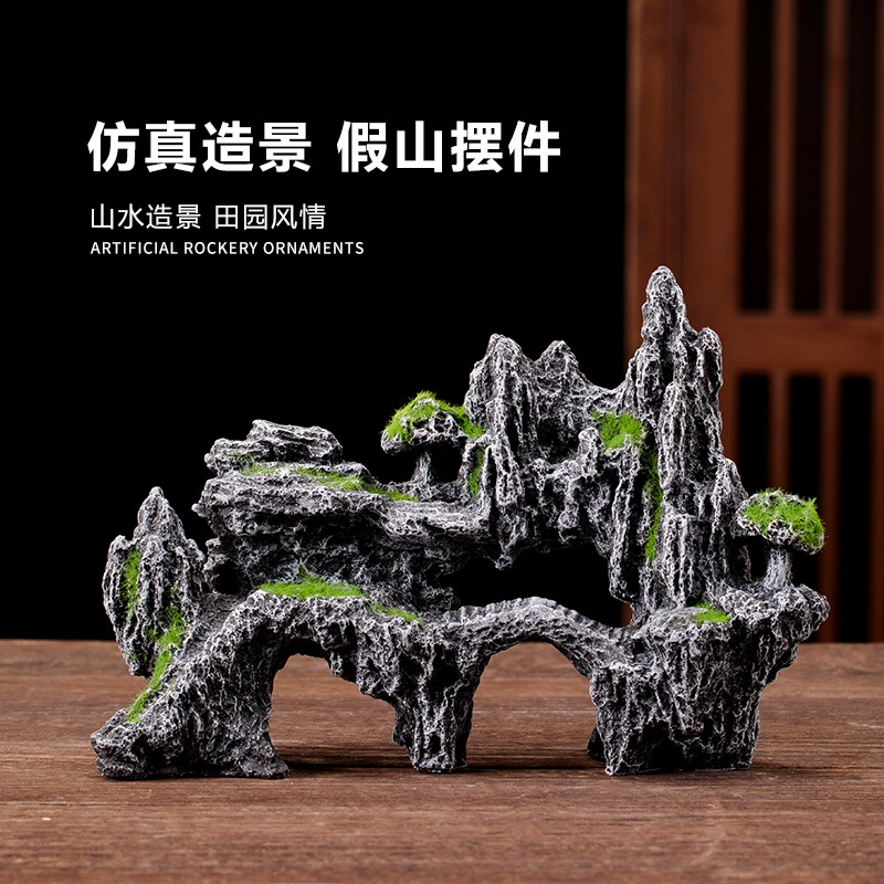Имитация камня бонсай, аксессуары для домашнего микроландшафта, экологический аквариум, ландшафтный дизайн, украшения, Amazon