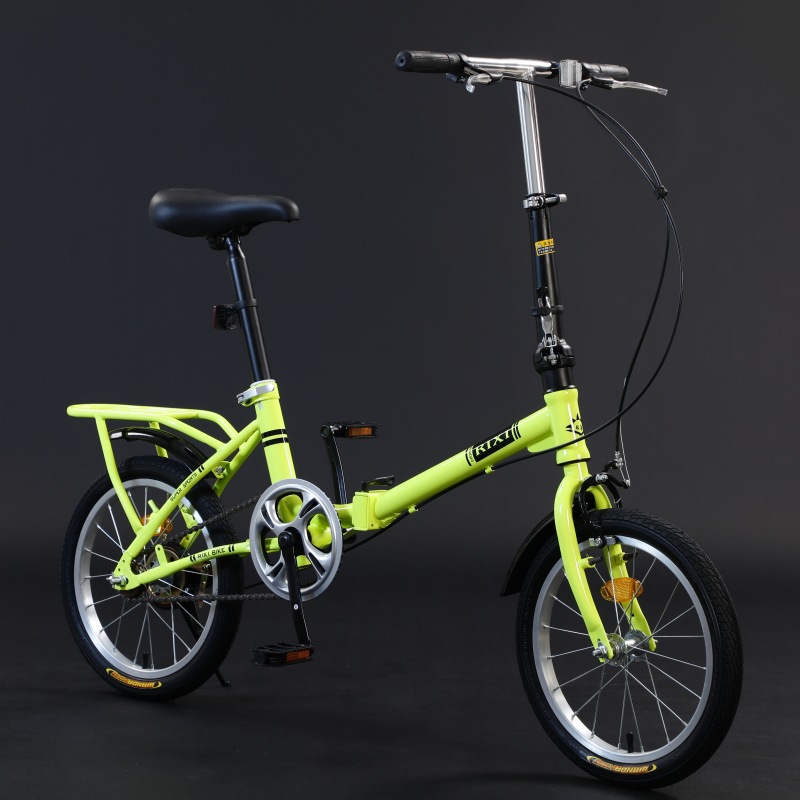 16-inch single-speed folding portable commuter bicycle for adults and children for men and women students