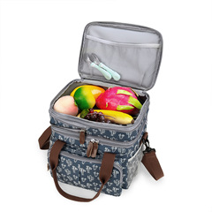 Multifunctional lunch bag, waterproof and insulated bag to keep fresh, portable shoulder outdoor meal bag, milk bag