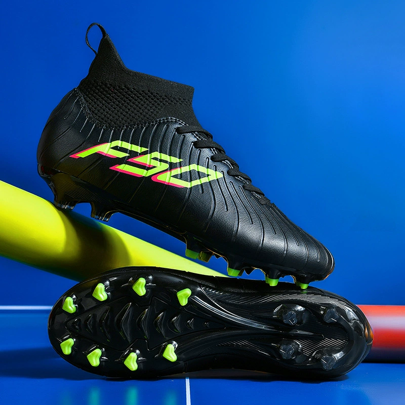 Трансграничные новые футбольные туфли C Luo высокие кроссовки с искусственным газоном тренировочные ботинки молодежные студенческие кроссовки