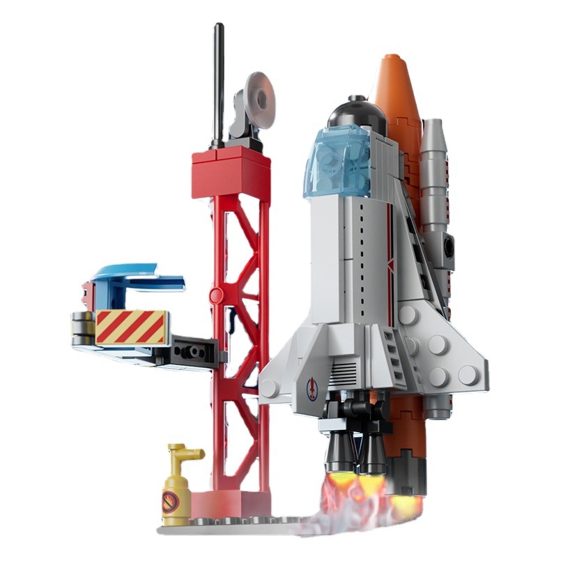 Juguete de Construcción Compatible con LEGO, Modelo de Transbordador Espacial y Cohete, Regalo Educativo para Niños