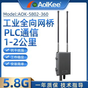 Aok-5802-360 Engineering Base Station Wireless Ap Bridge 5.8g High Power Plc Main Station Client Relay