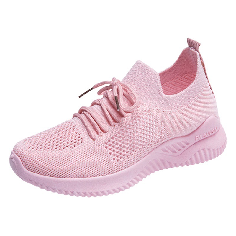Zapatos de mujer 2022 nuevos zapatos casuales deportivos de estilo coreano versátiles zapatos de malla resistentes al desgaste transpirables zapatillas antideslizantes al por mayor