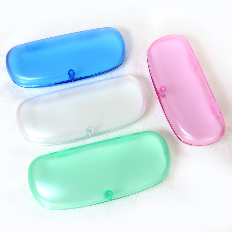 Spot Frosted Transparent Plastic Glasses Case Customized New Glasses Case High-End Fashion Myopia Glasses Storage Box