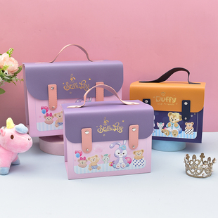 I Children's Cartoon Gift Box Empty Box Gift Bag 10Th Birthday Banquet Packaging Box Souvenir Full Moon 100Th Day Banquet Return