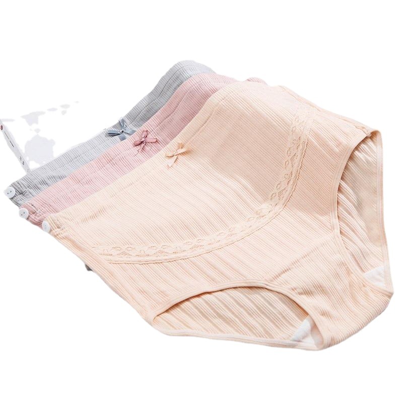 Nueva ropa interior de mujer embarazada entrepierna de algodón cintura alta soporte de vientre pantalones cortos de maternidad ajustables ropa interior de embarazo temprano y tardío talla grande delgada de mujer