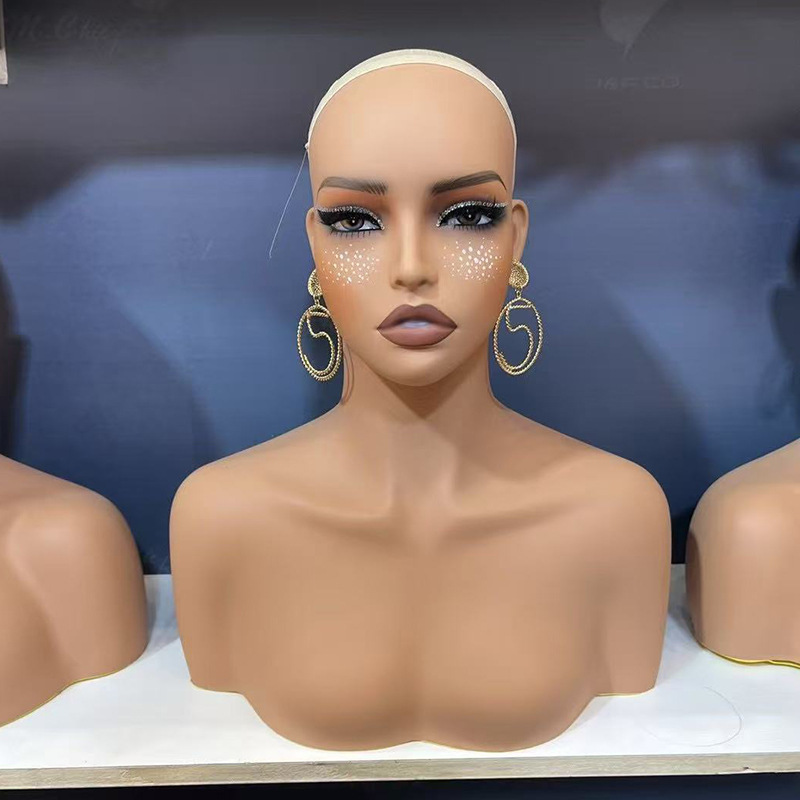 European and American simulation model head wig photo display shoulder dummy head half body model head necklace head model European and American simulation model head wig photo display shoulder dummy head half body model head necklace head model