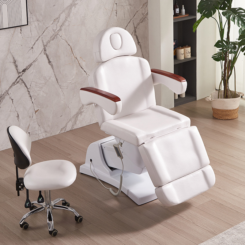 Suministro directo de fábrica, cama de belleza totalmente eléctrica, cama especial para salones de belleza, cama para pestañas, cama de masaje para limpieza de oídos, cama de masaje ajustable.