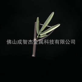 国风竹叶竹子扣针胸针5款 清风竹影典雅别针胸针披肩扣服饰扣批发