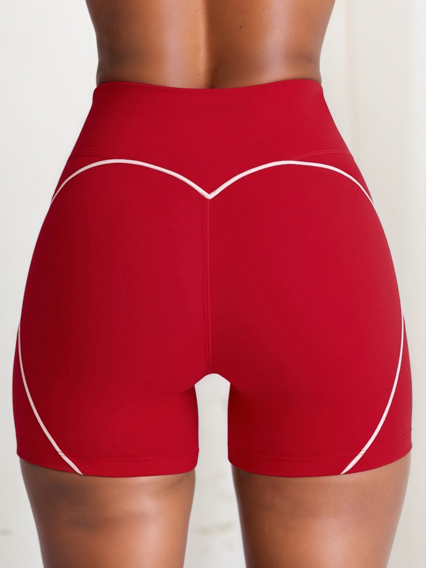 Procesamiento personalizado OEM comercio exterior europeo y americano transfronterizo belleza espalda deporte contraste color sujetador melocotón cadera alta cadera elástica pantalones de yoga
