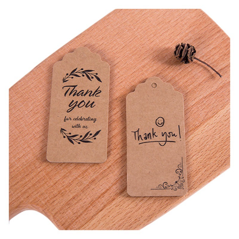 Ретро-ярлыки из крафт-бумаги для десертов, этикетки для выпечки, упаковочные ярлыки, декоративные заготовки из крафт-бумаги, оптом