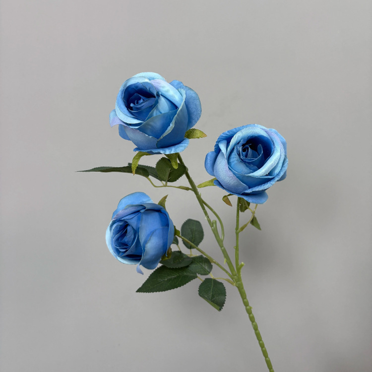 克莱因宝蓝色仿真花婚礼堂布置深蓝色假花吊顶直播间装饰插花玫瑰|undefined