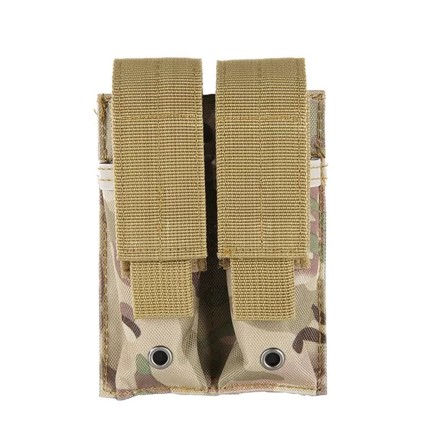 Tactical small double clip bag double MOLLE flashlight tool kit outdoor sports multifunctional accessories waist hanging bag