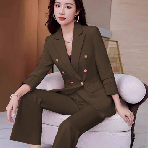 Fashion White Women's Suit Jacket 2026 Spring Fashion Long Sleeve Korean Version Goddess Commute Suit Top Women
