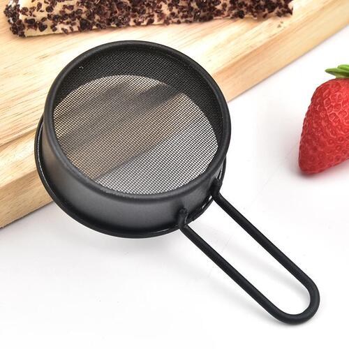 304 stainless steel flour sieve handheld baking tool 40 mesh small sieve household kitchen mesh sieve powdered sugar sieve