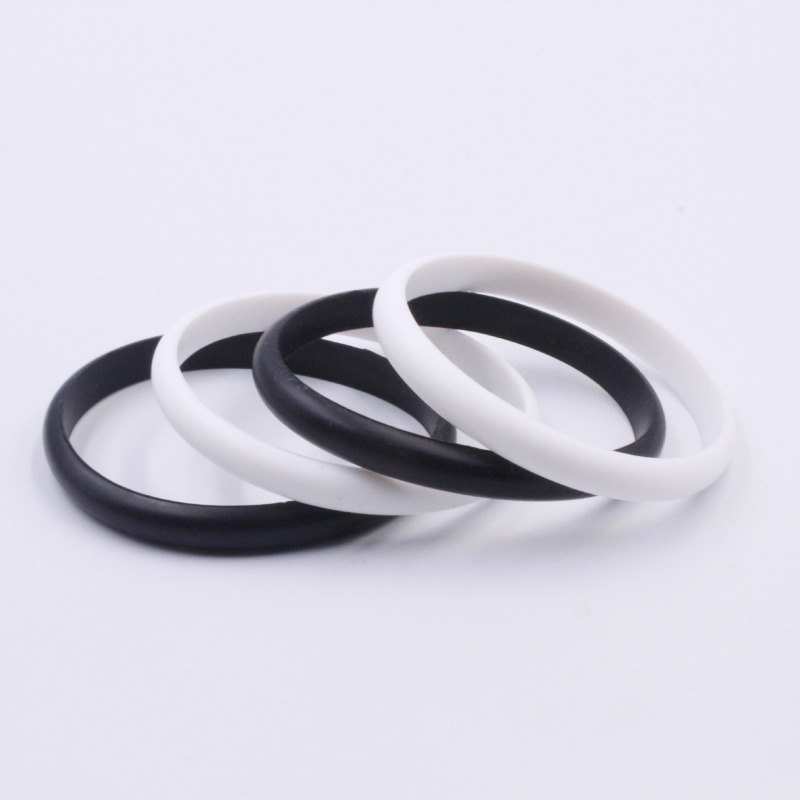 Arc Bracelet Simple Silicone Bracelet Seamless Bracelet Semi-round Bracelet Black and White Bracelet Quan Zhilong Same Style Arc Bracelet Simple Silicone Bracelet Seamless Bracelet Semi-round Bracelet Black and White Bracelet Quan Zhilong Same Style