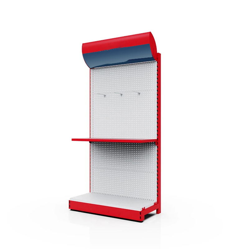 加工生产批发铁质烤漆立式多层超市商品置物货架展示促销陈列架子