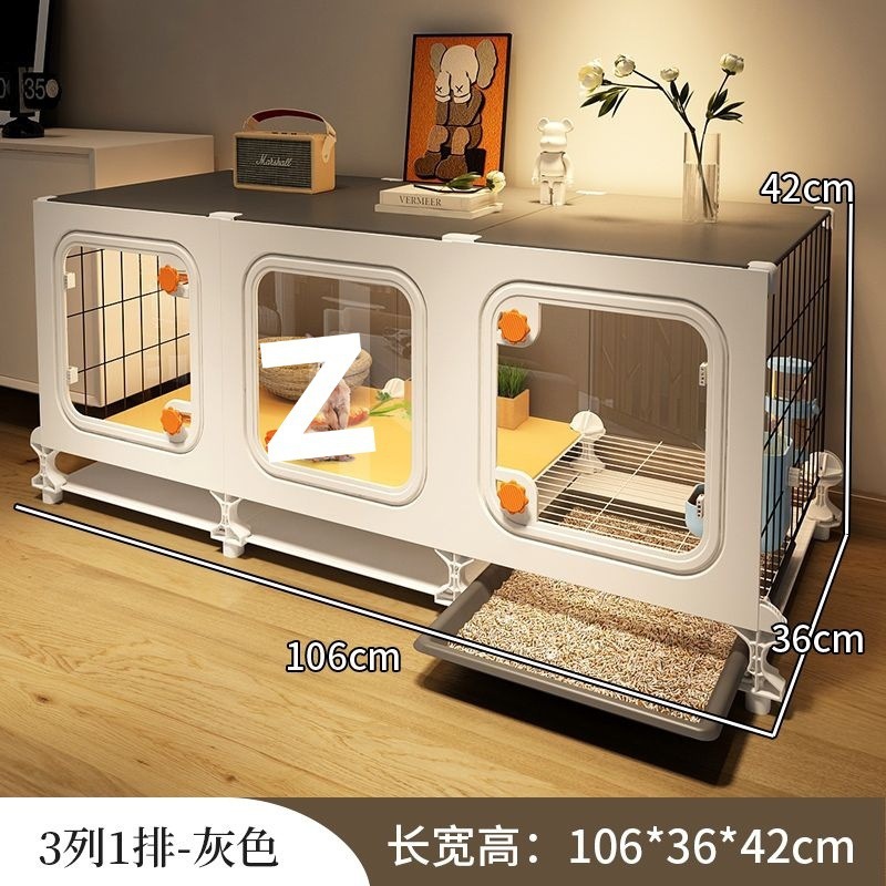 兔笼带厕所家用室内超大号兔别墅养宠物兔荷兰猪豚鼠专用笼子兔窝|undefined