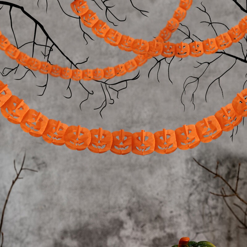 ハロウィーン3Dカボチャ紙のハニカムは、通路に祝日の雰囲気装飾品を飾るのに適しています|undefined