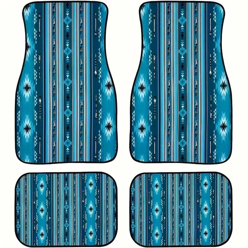 TEMU Retro Nordic Car Mat Carpet Four-piece Set Cross-border Dirty Mat Amazon Mat Wholesale