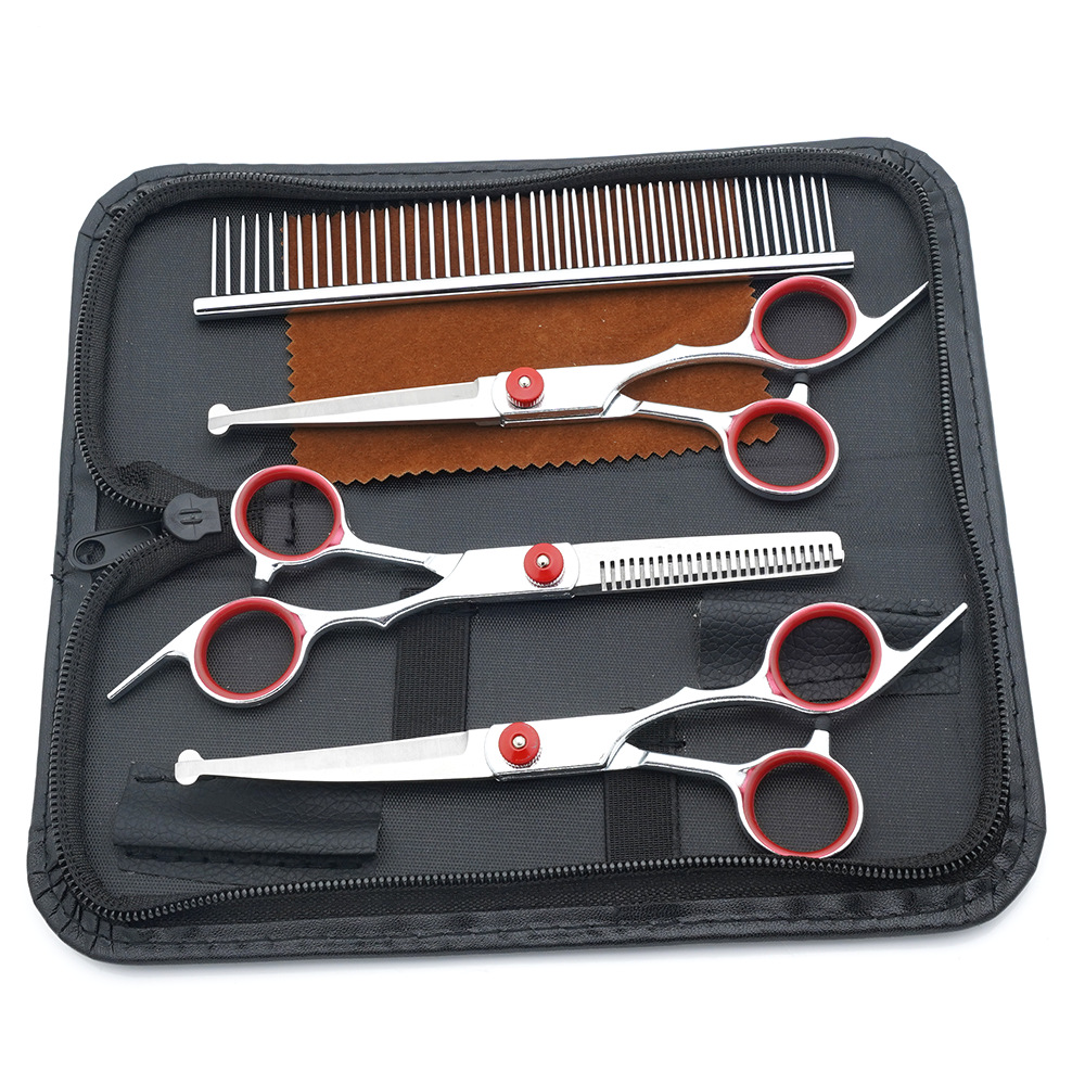 Ventas directas de fábrica de tijeras para mascotas, tijeras para cortar el pelo para perros, tijeras para cortar el pelo, tijeras de dientes delgadas para gatos, tijeras de aseo para mascotas
