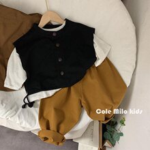 男女童套装帅气2025秋装儿童春秋单件韩版时髦套装宝宝小童三件套