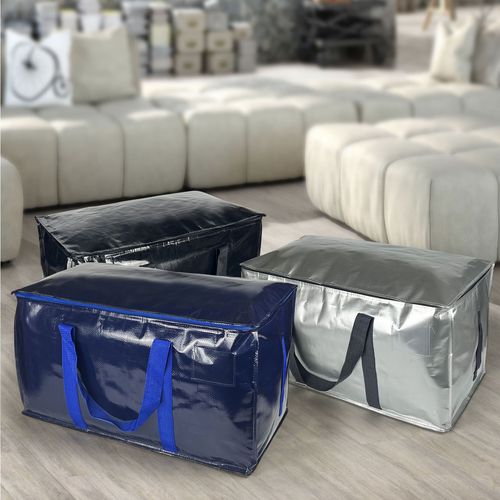 Cross-border new product manufacturers' supply source woven cotton quilt moving bag, waterproof and moisture-proof travel packing bag foldable storage bag